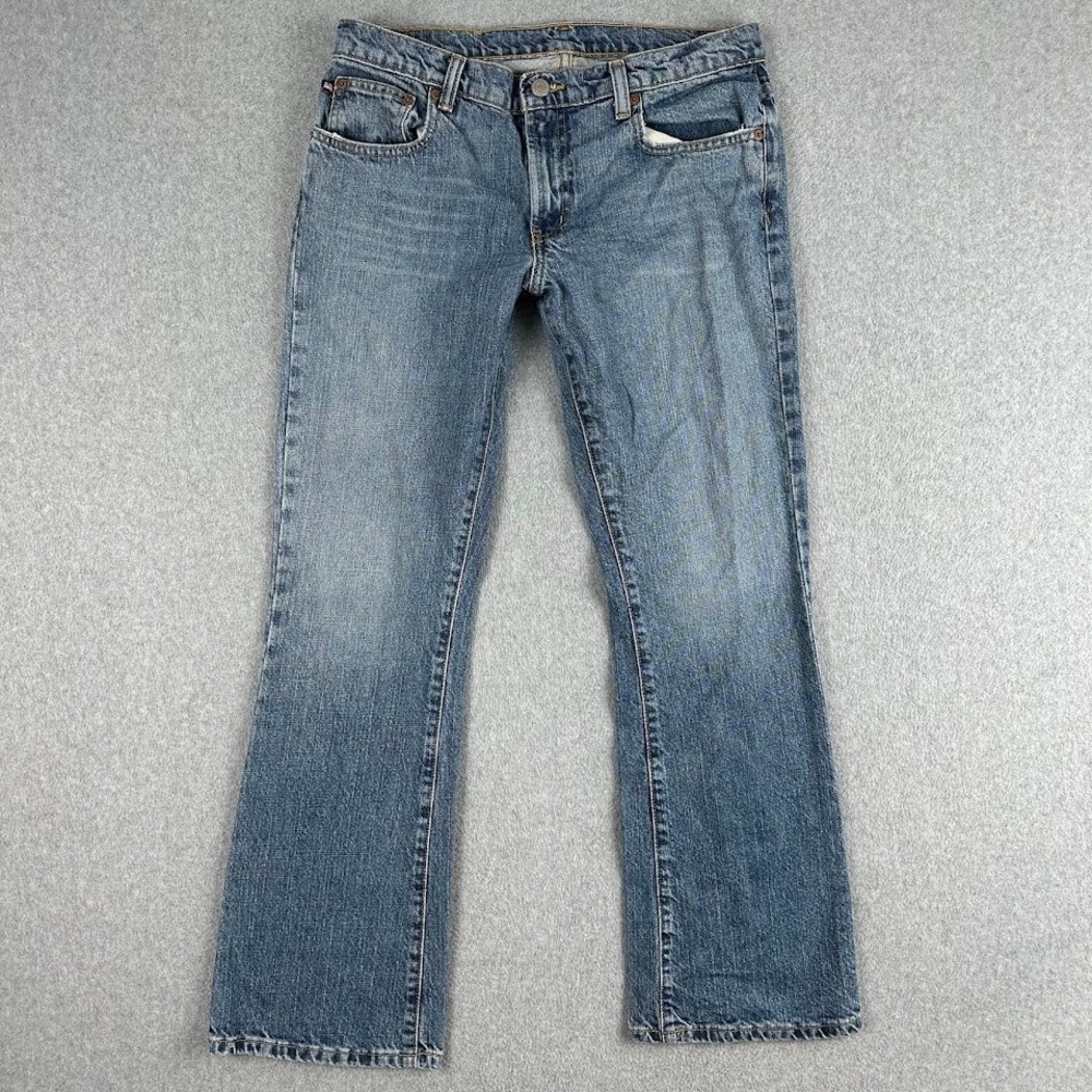 Ralph Lauren Polo Jeans Company Bootcut Jeans 8x30 Blue Denim‎ Western Rodeo